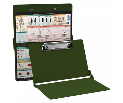 WhiteCoat Clipboard® - Army Green Crime Scene Investigation Edition